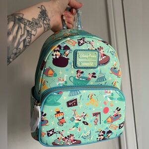BNWT - Disney Parks Loungefly - classic characters riding Disney rides.